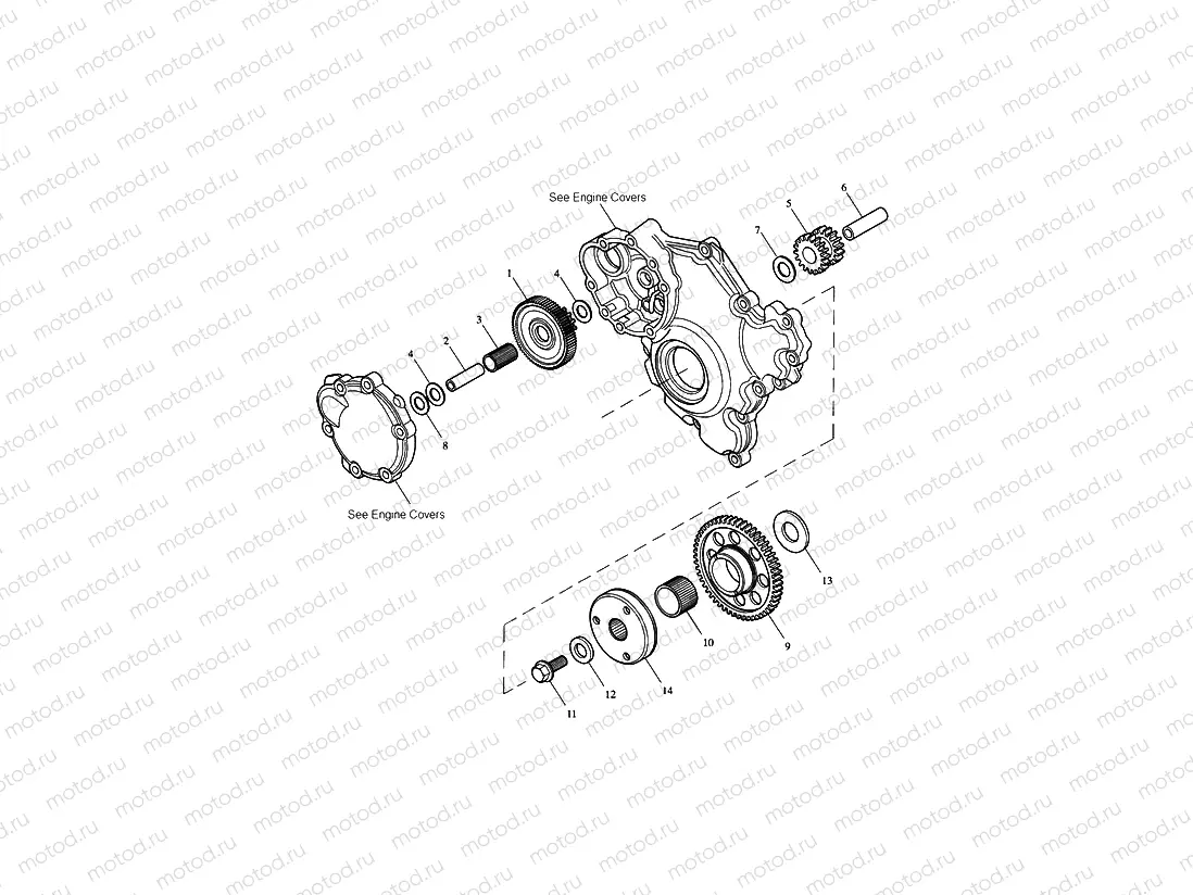 Starter Drive Gears > Eng No 491323