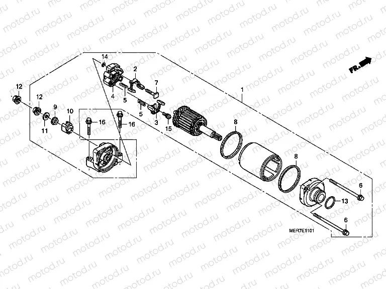 STARTER E-11-1 (CBF600S8 / SA8 / N8 / NA8)