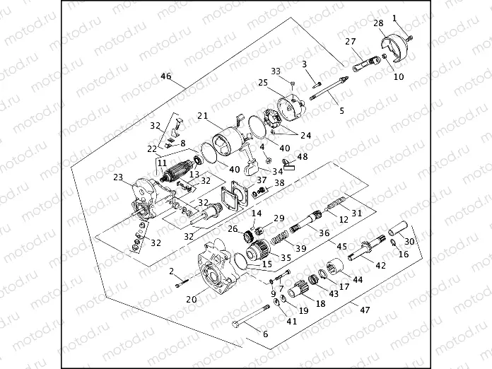 STARTER MOTOR (2 OF 3)