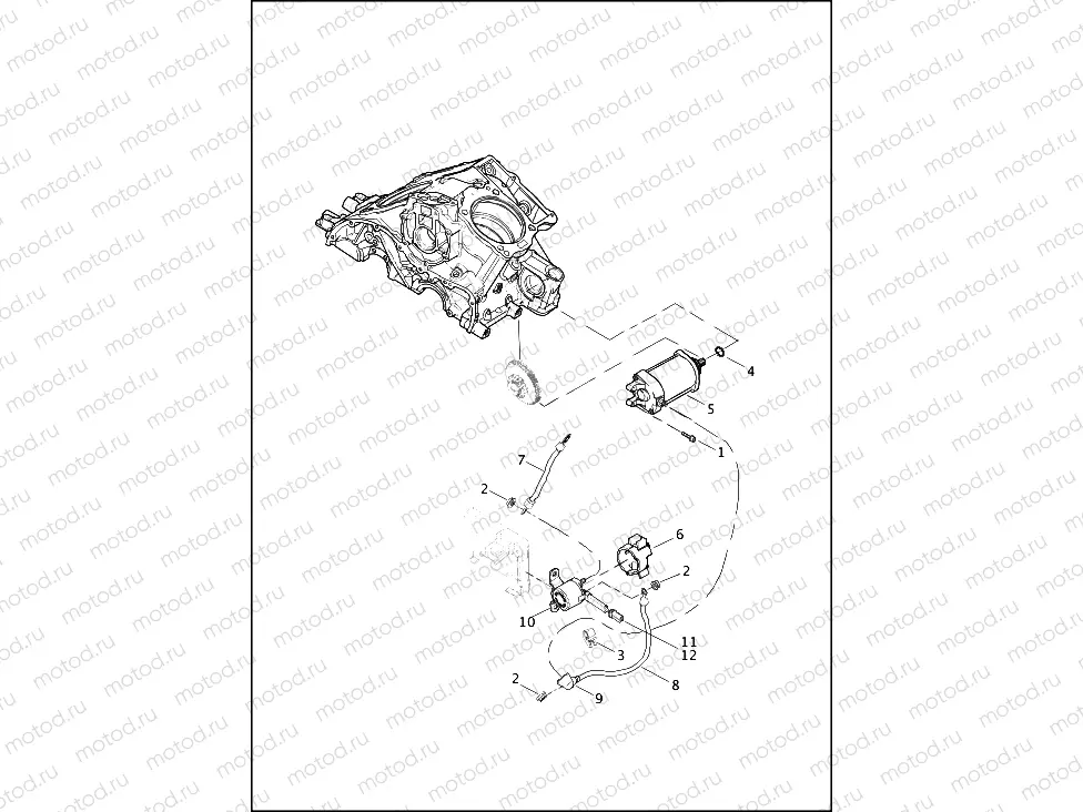 STARTER MOTOR AND SOLENOID