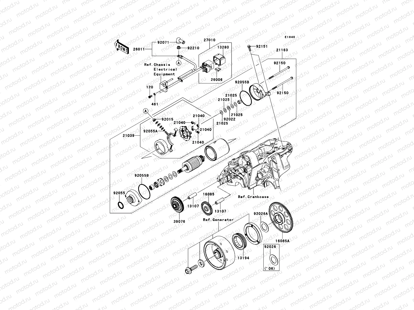 Starter Motor(-ER650AE046804)