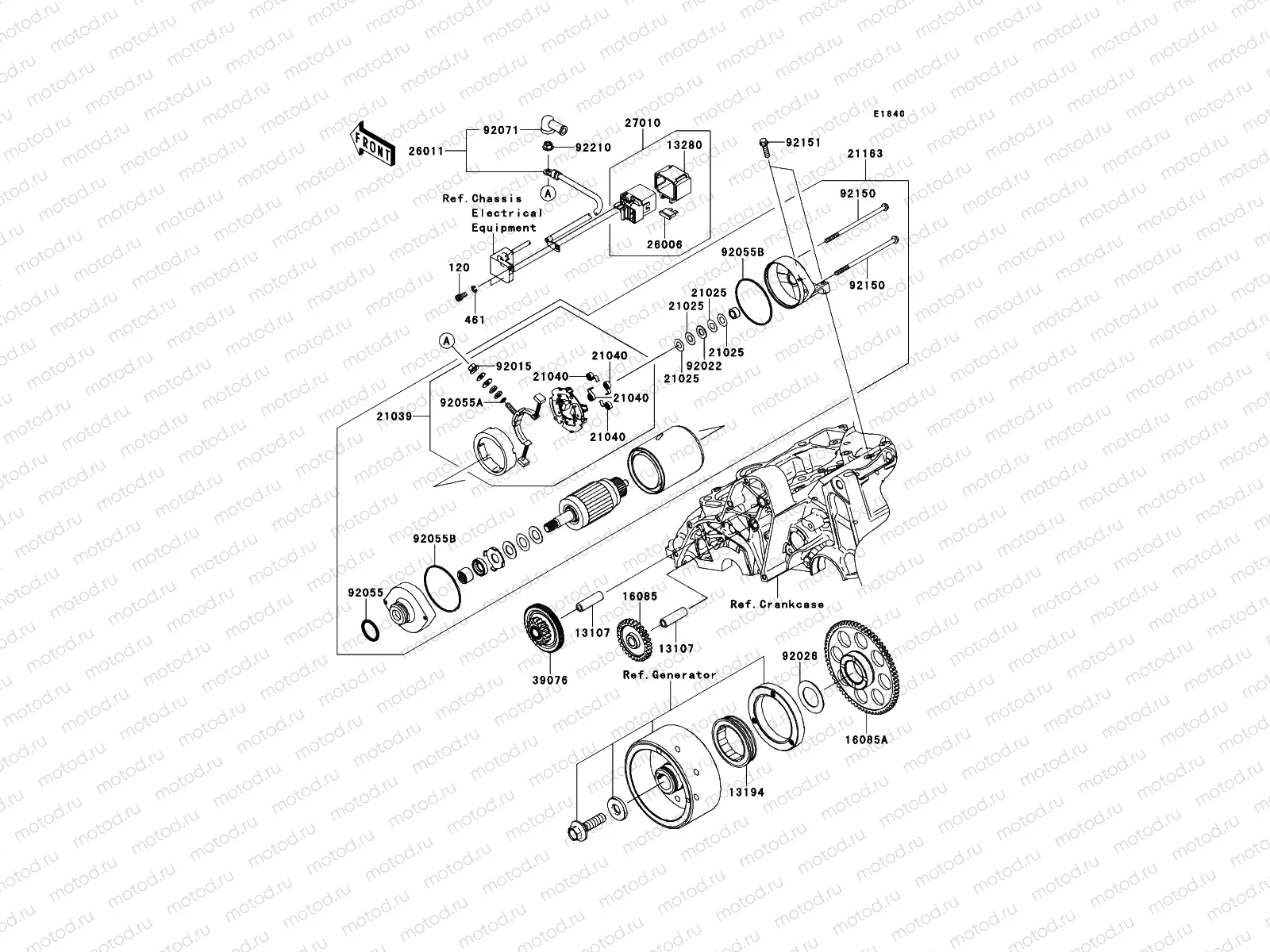 Starter Motor(-ER650AE046804)