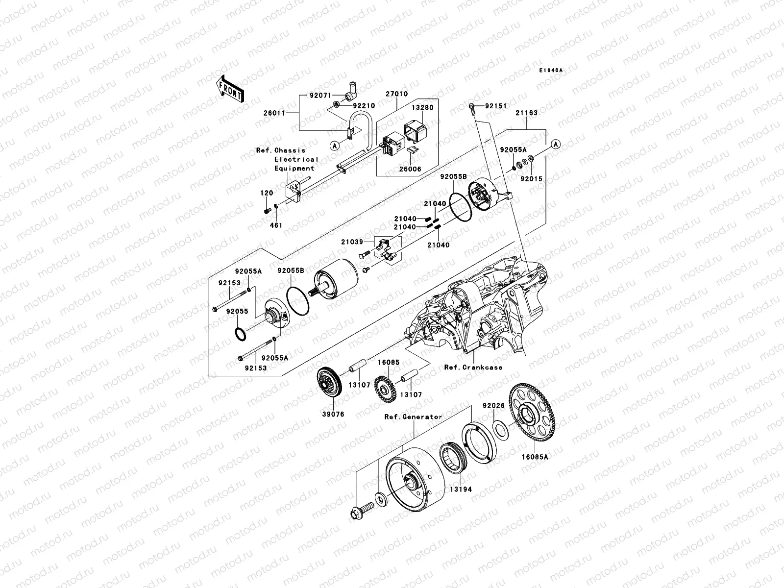 Starter Motor(ER650AE046805-)