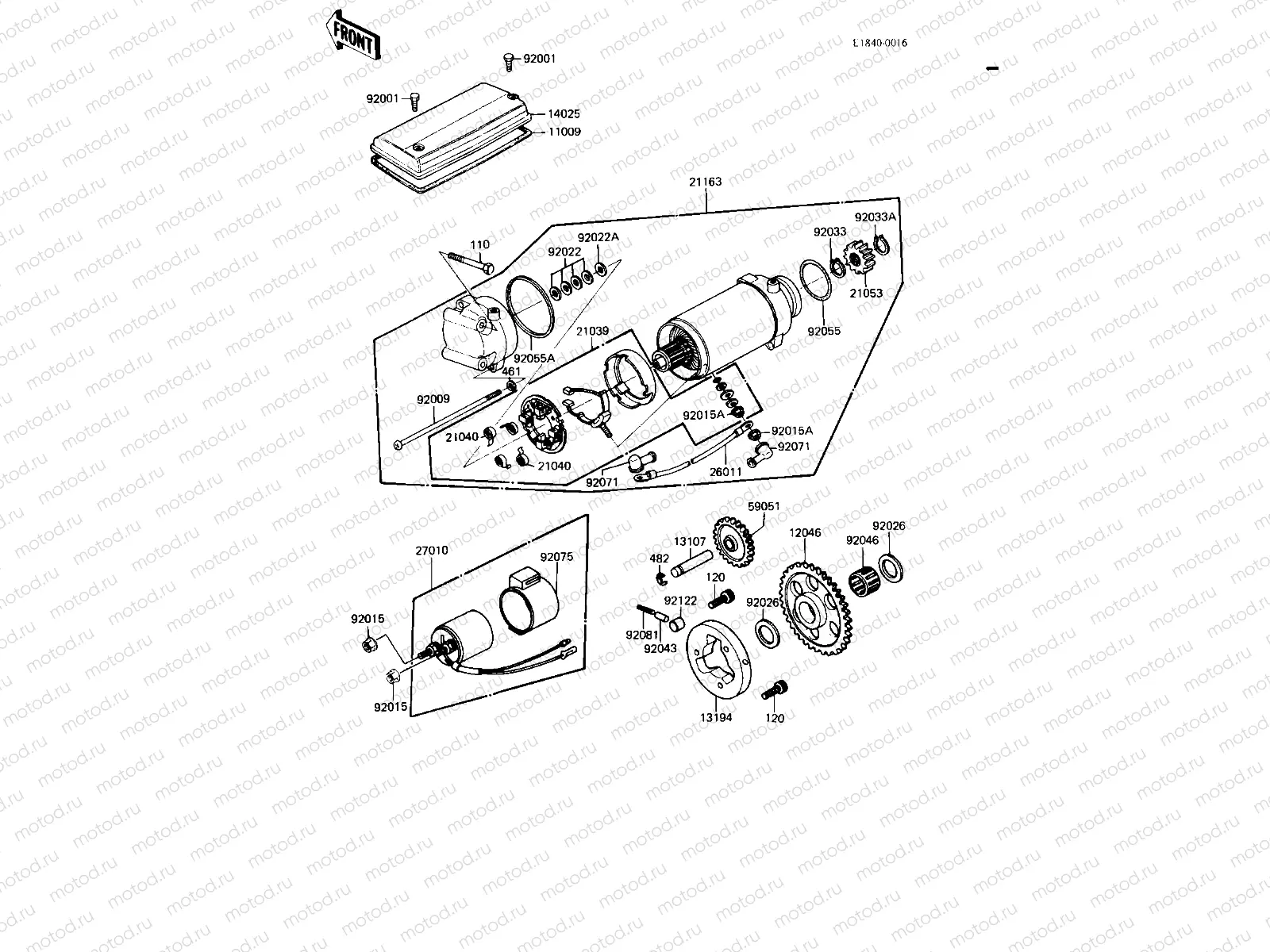 STARTER MOTOR/STARTER CLUTCH
