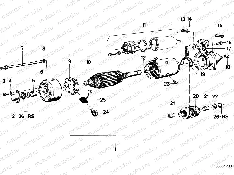 Starter single parts