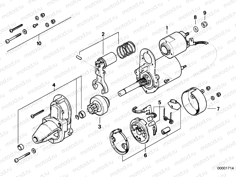 Starter single parts / D6RA7