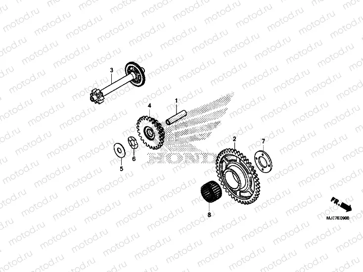 STARTING DRIVEN GEAR