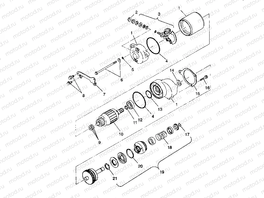 STARTING MOTOR 2X4 350L W937539 (4924032403037A) | STARTING MOTOR 2X4 350L W937539 (4924032403037A)