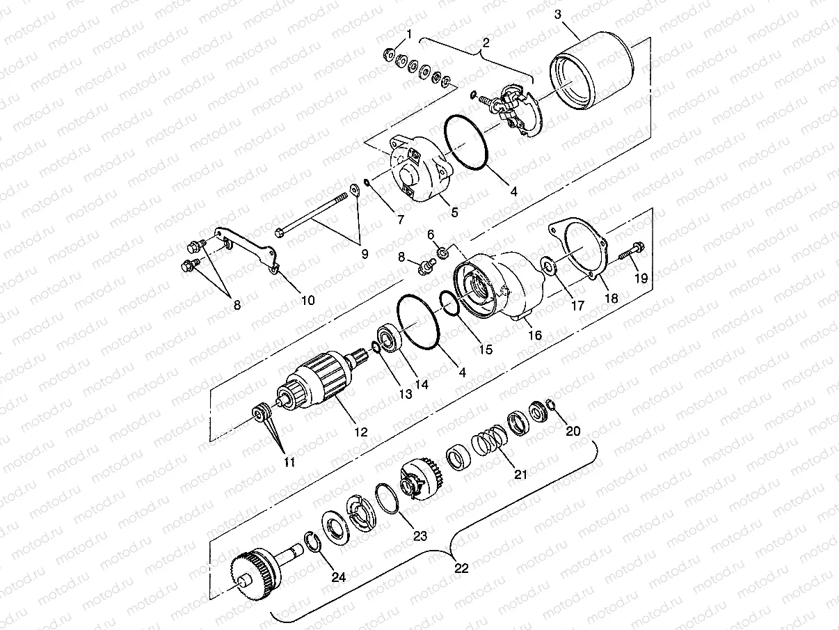 STARTING MOTOR (400L) XPRESS 400L W97CA38C (4939603960D012) | STARTING MOTOR (400L) XPRESS 400L W97CA38C (4939603960D012)