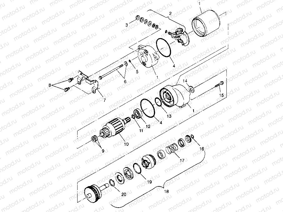 STARTING MOTOR 4x4 300 W958130 (4930183018D002) | STARTING MOTOR 4x4 300 W958130 (4930183018D002)