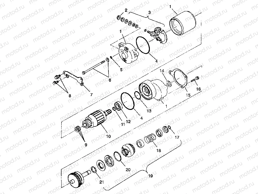 STARTING MOTOR 4X4 350L S938139 (4924342434042A) | STARTING MOTOR 4X4 350L S938139 (4924342434042A)