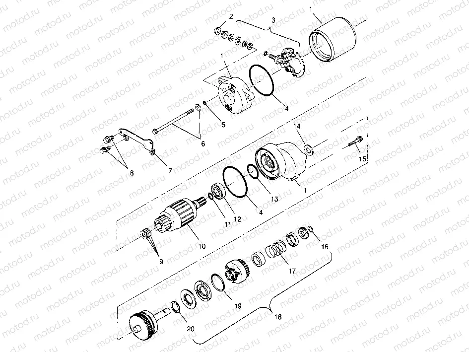 STARTING MOTOR 6x6 300 W948730 (4926792679D009) | STARTING MOTOR 6x6 300 W948730 (4926792679D009)