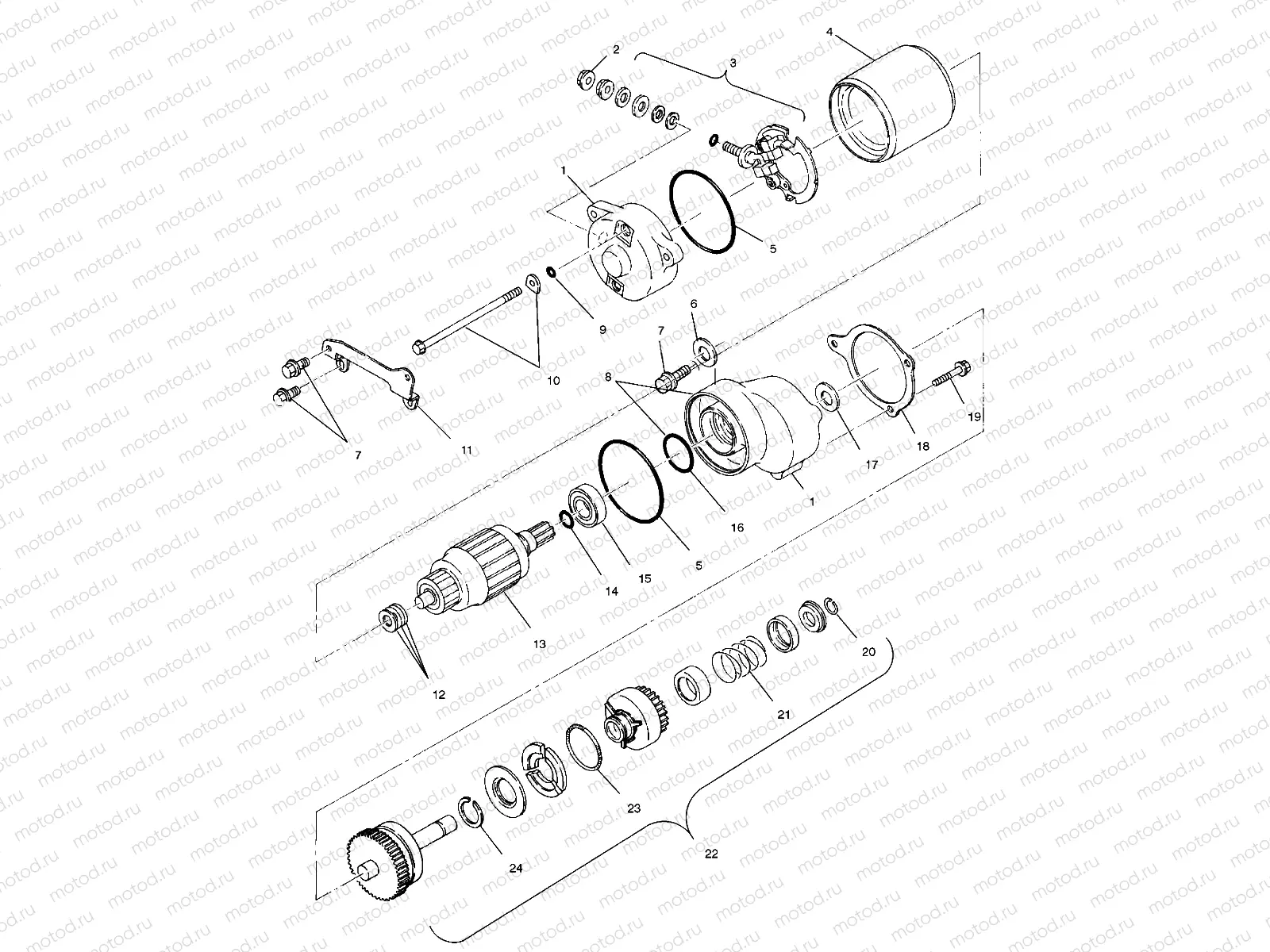 STARTING MOTOR - A00BG38CA (4954845484D010) | STARTING MOTOR - A00BG38CA (4954845484D010)