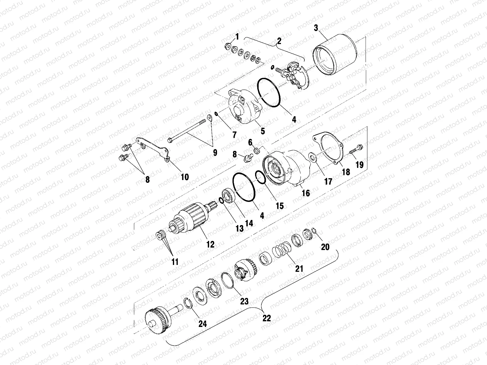 STARTING MOTOR - A00CG38CA (4954875487D011) | STARTING MOTOR - A00CG38CA (4954875487D011)