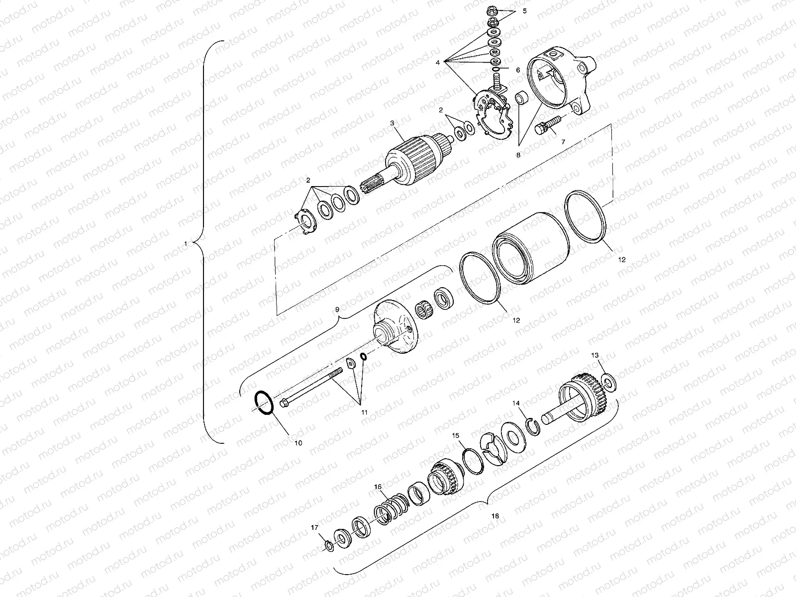 STARTING MOTOR - A01CH50EB (4964466446D014) | STARTING MOTOR - A01CH50EB (4964466446D014)