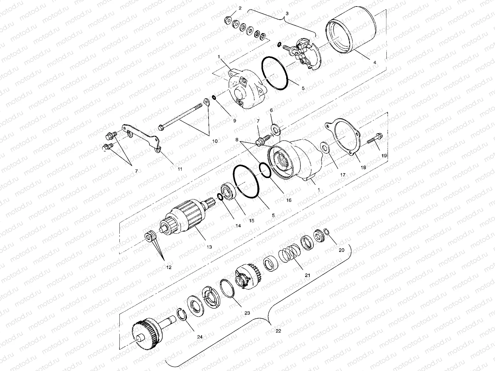 STARTING MOTOR - A02BA38CA (4969936993D03) | STARTING MOTOR - A02BA38CA (4969936993D03)