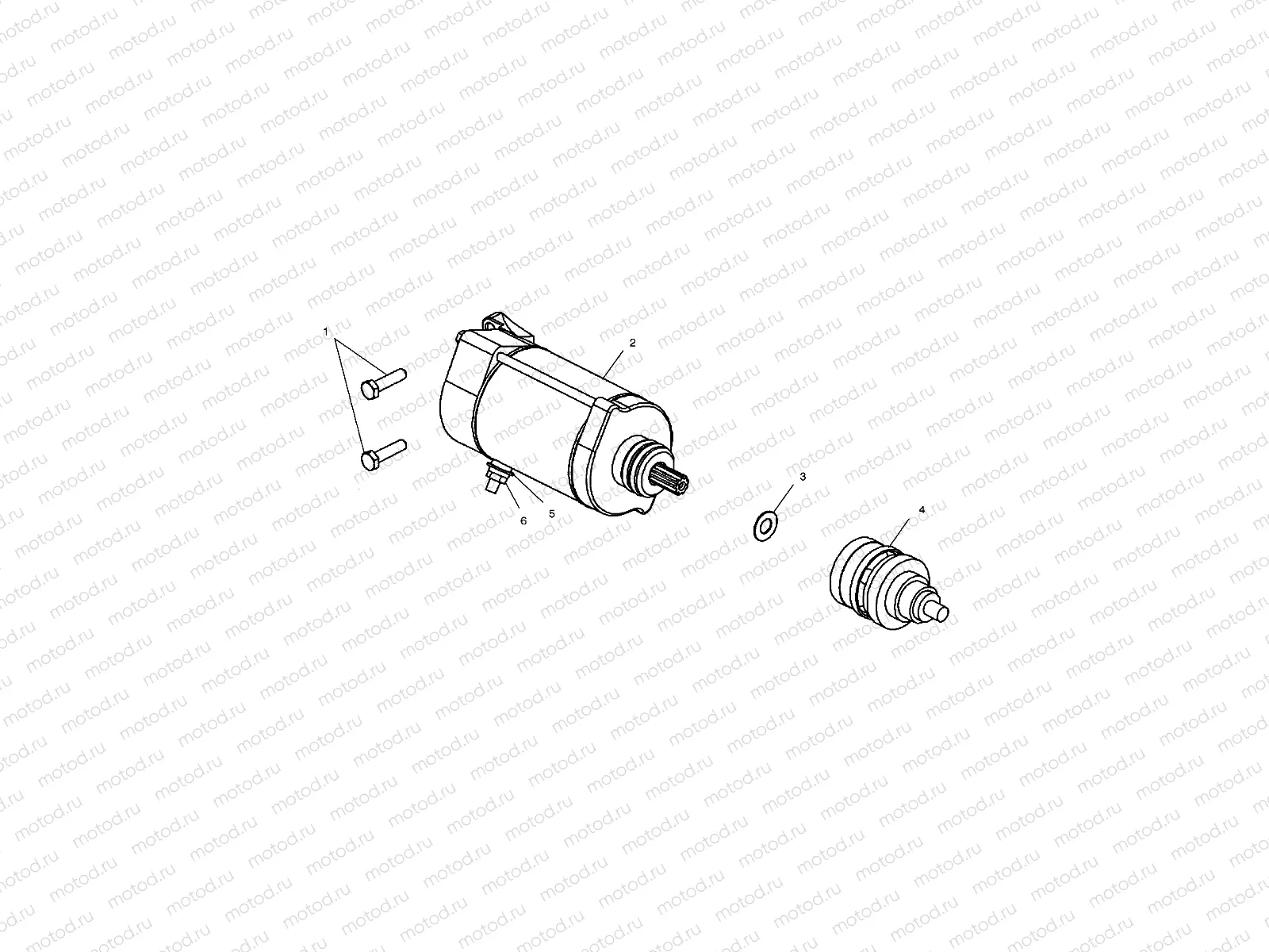 STARTING MOTOR - A02CH68AA/AB/AC/CA/CB (4966346634D14) | STARTING MOTOR - A02CH68AA/AB/AC/CA/CB (4966346634D14)