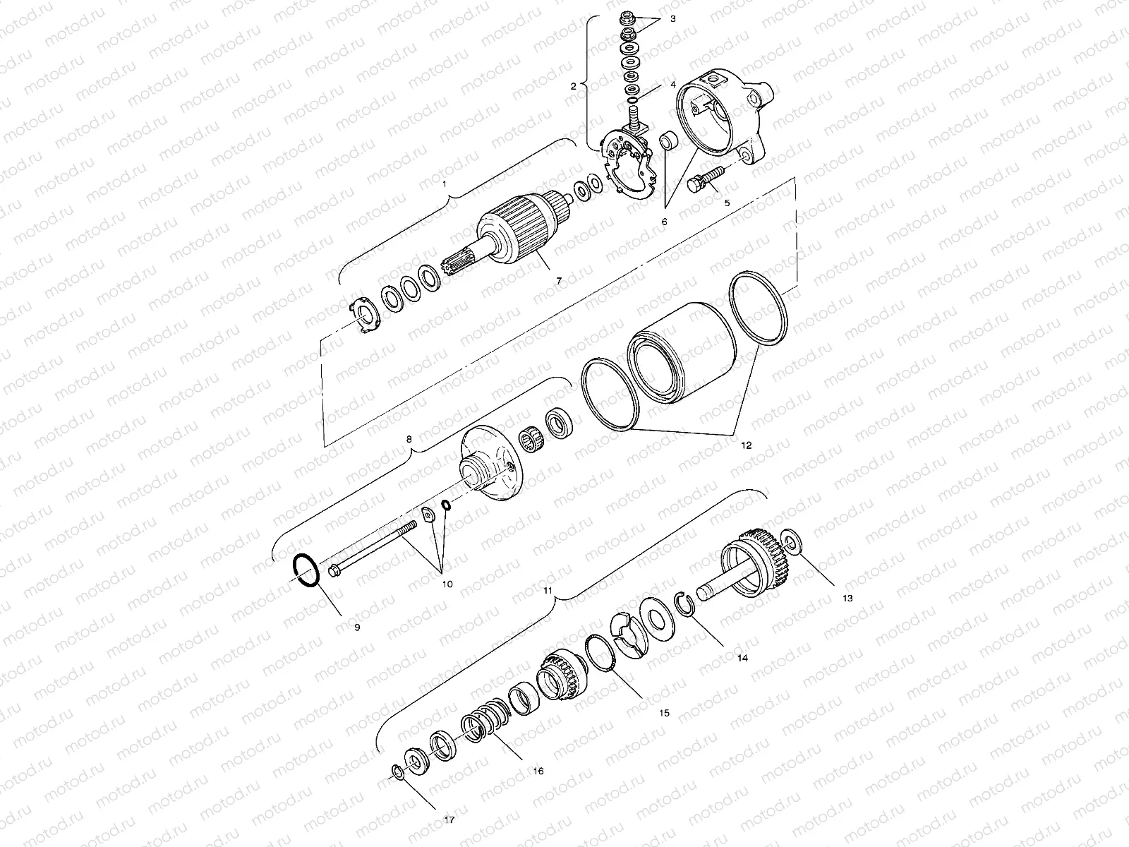 STARTING MOTOR - A02CL50AA/DA (4967986798E01) | STARTING MOTOR - A02CL50AA/DA (4967986798E01)