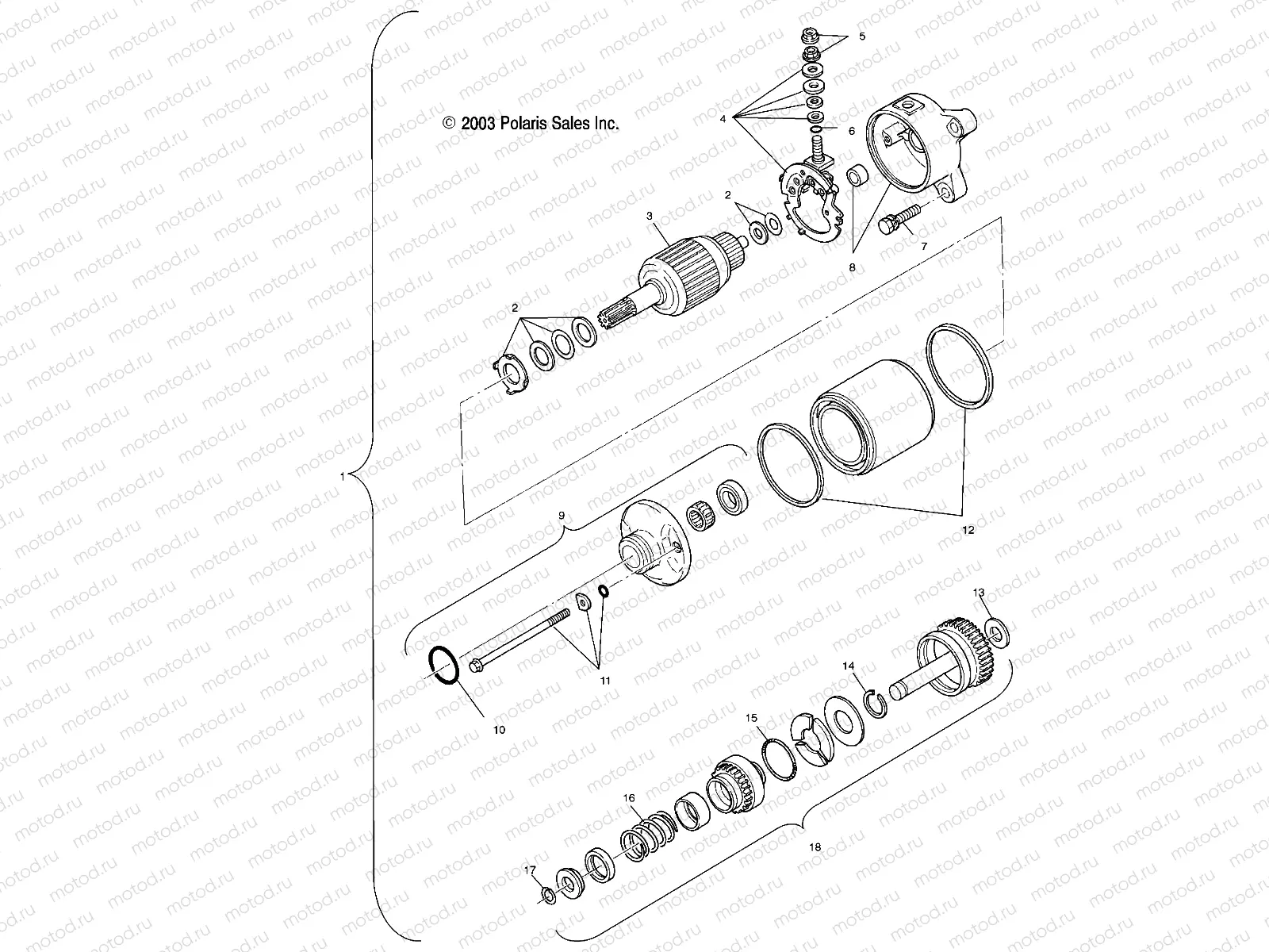 STARTING MOTOR - A03CD50FB (4977487748E02) | STARTING MOTOR - A03CD50FB (4977487748E02)