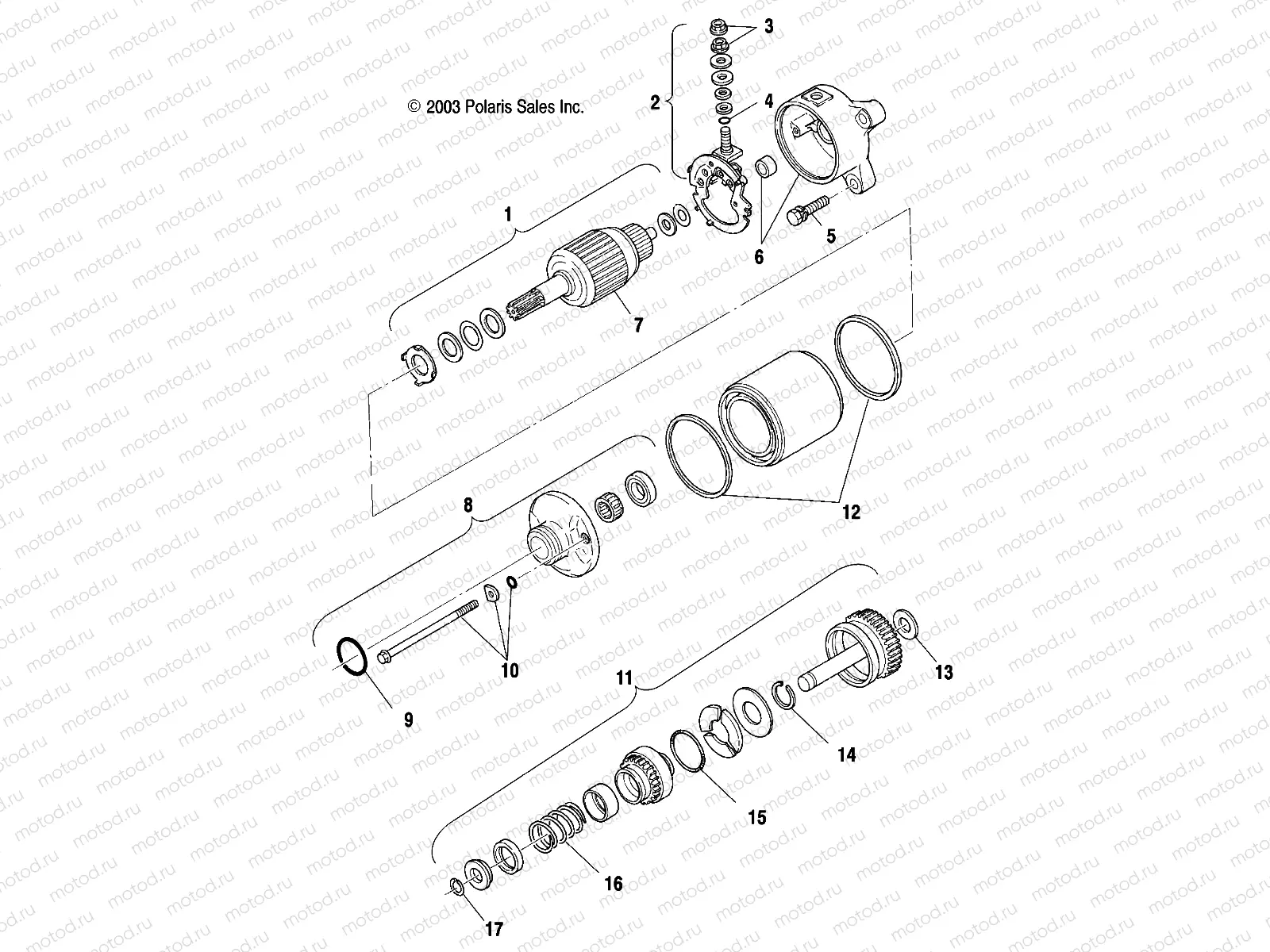 STARTING MOTOR - A03CH50AA/AB/AC/AD/AE/AH/AJ (4986228622D09) | STARTING MOTOR - A03CH50AA/AB/AC/AD/AE/AH/AJ (4986228622D09)