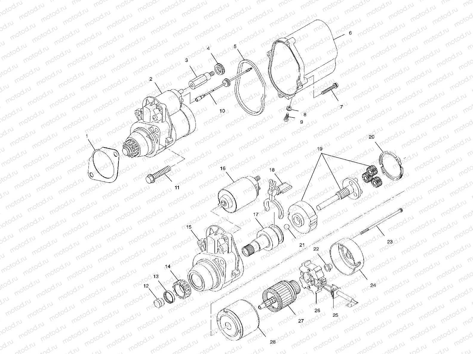 STARTING MOTOR - A10CH46CA (4964376437E002) | STARTING MOTOR - A10CH46CA (4964376437E002)