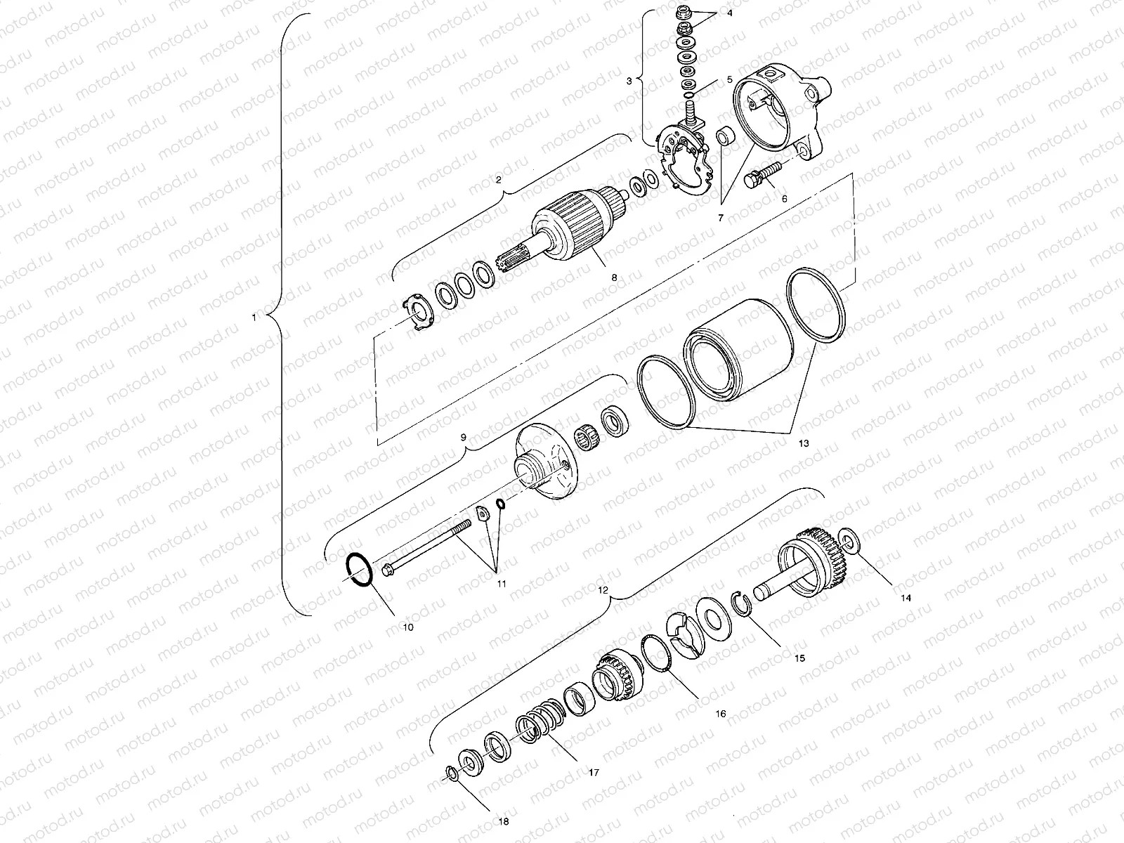 STARTING MOTOR - A11RB42AA/A11RD50AA/AB/A11RF50AA (4981798179E09) | STARTING MOTOR - A11RB42AA/A11RD50AA/AB/A11RF50AA (4981798179E09)