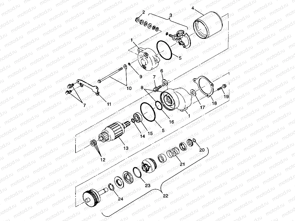 STARTING MOTOR - A99BA38CA (4949534953d003) | STARTING MOTOR - A99BA38CA (4949534953d003)