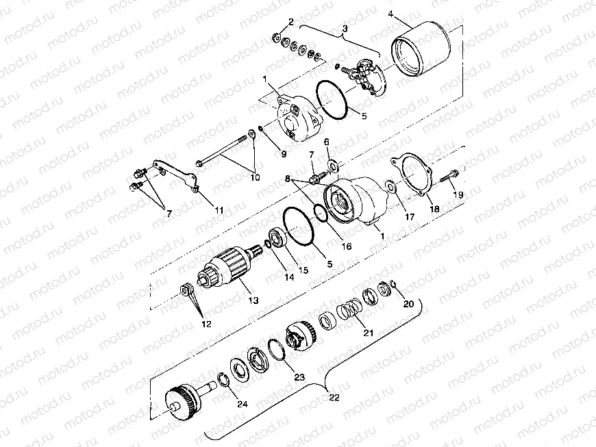 STARTING MOTOR - A99BG38CA (4949664966d007) | STARTING MOTOR - A99BG38CA (4949664966d007)