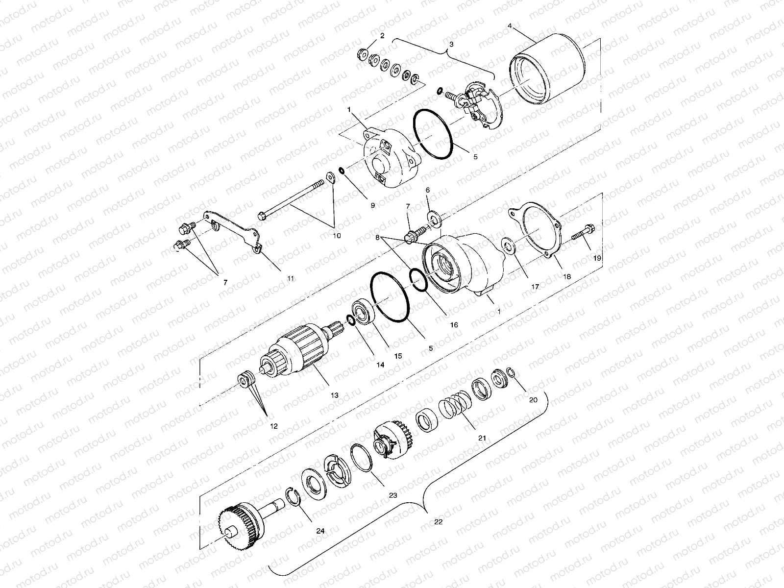 STARTING MOTOR - A99BG38CB (4952505250d007) | STARTING MOTOR - A99BG38CB (4952505250d007)