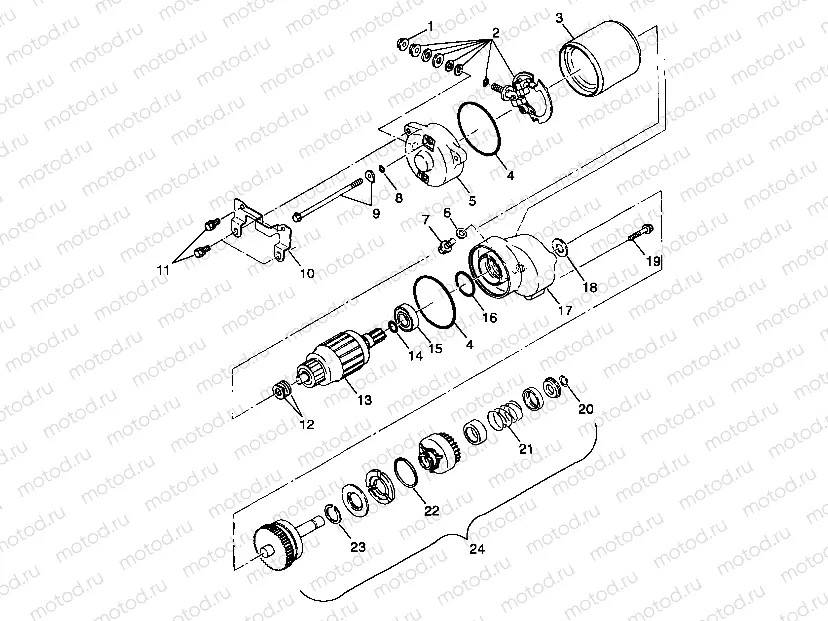 STARTING MOTOR - A99CC28CA (4949484948d003) | STARTING MOTOR - A99CC28CA (4949484948d003)