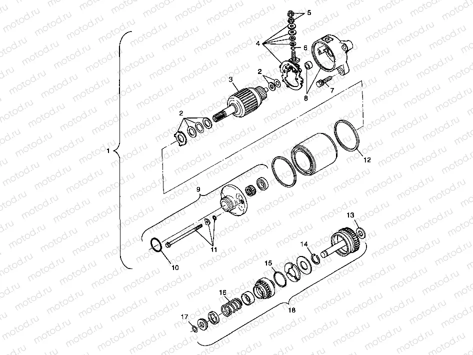 STARTING MOTOR - A99CD50AA (4949254925E001) | STARTING MOTOR - A99CD50AA (4949254925E001)