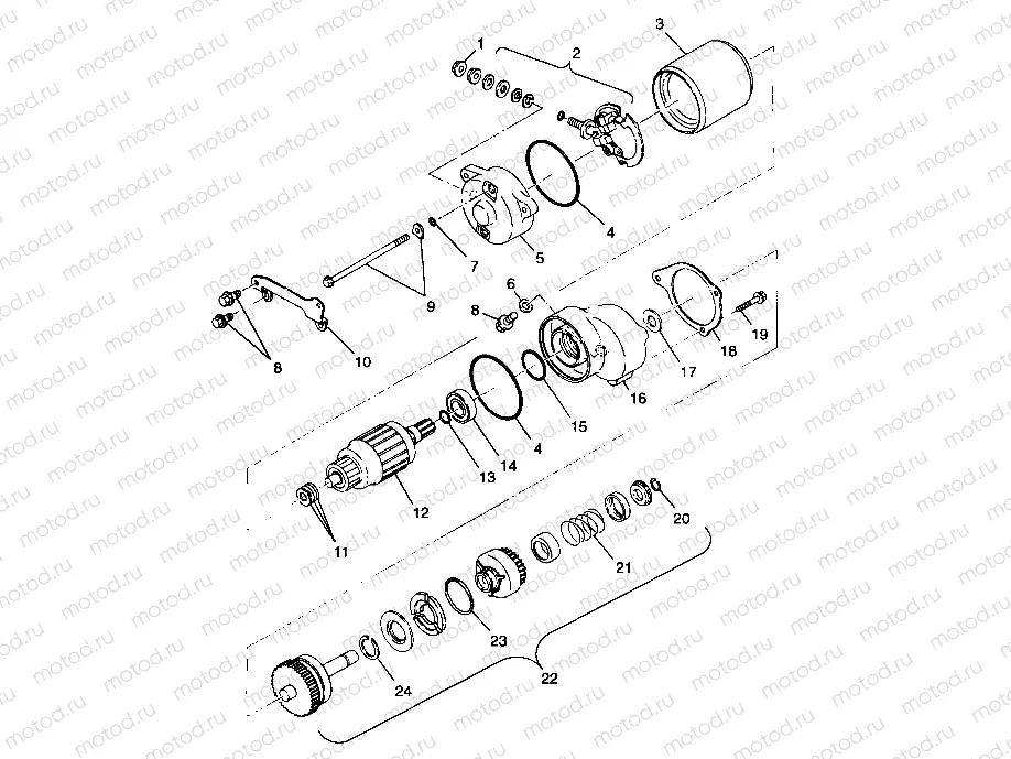 STARTING MOTOR - A99CG38CA (4949634963D008) | STARTING MOTOR - A99CG38CA (4949634963D008)