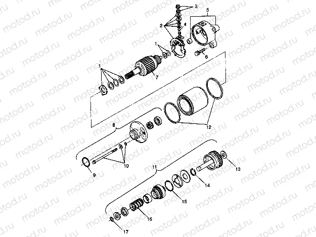 STARTING MOTOR - A99CH33CA (4945964596e001) | STARTING MOTOR - A99CH33CA (4945964596e001)