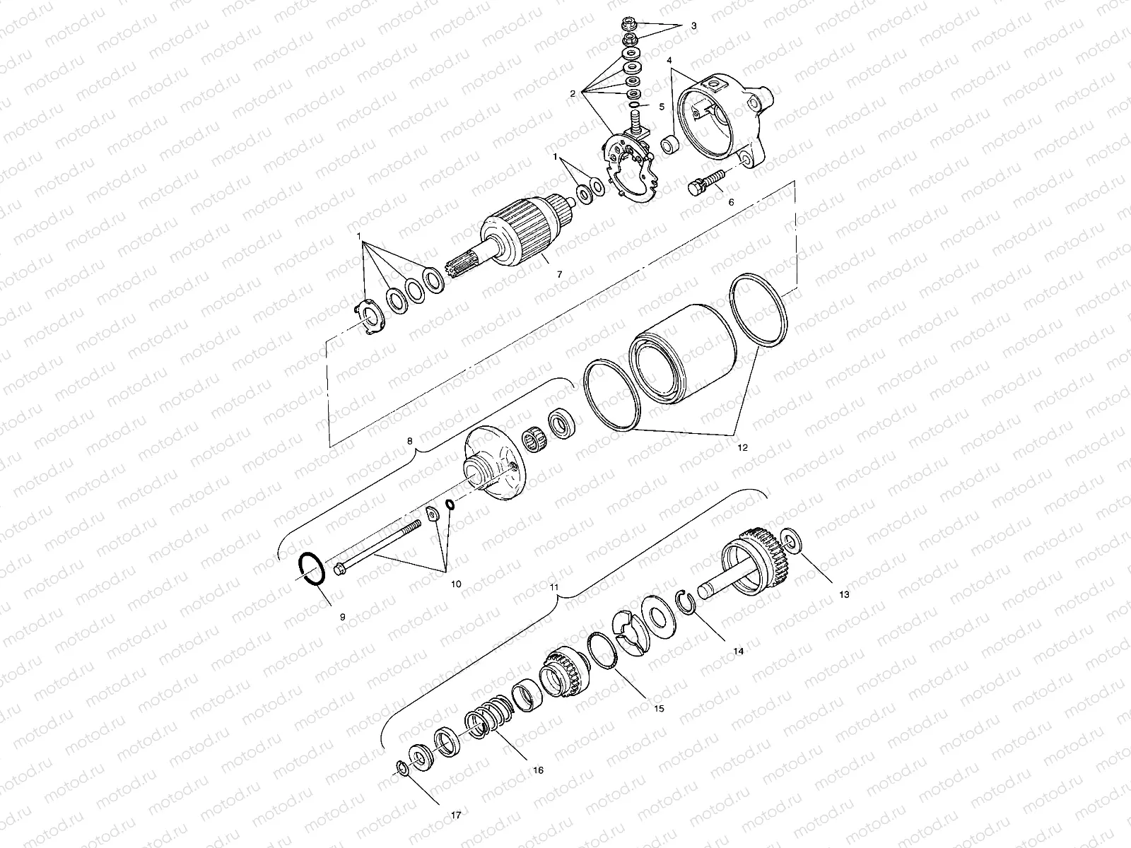 STARTING MOTOR - A99CH33IA (4949884988e001) | STARTING MOTOR - A99CH33IA (4949884988e001)
