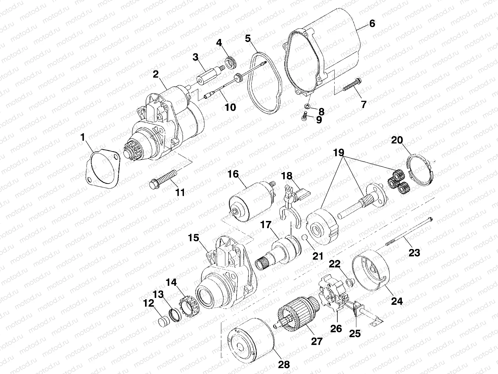 STARTING MOTOR - A99CH45CA (4949154915E005) | STARTING MOTOR - A99CH45CA (4949154915E005)