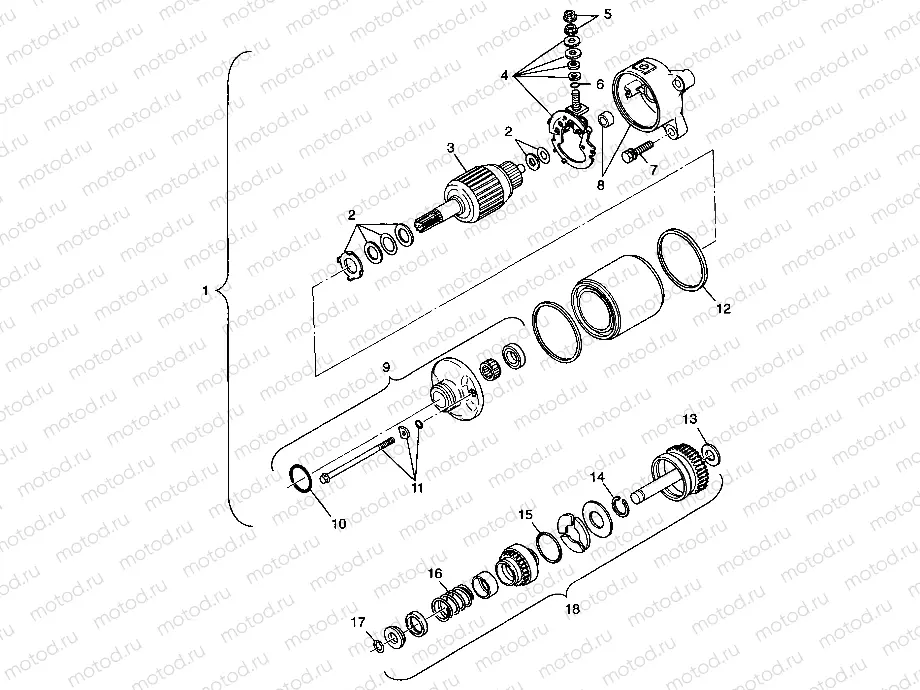 STARTING MOTOR - A99CH50AC (4952455245e003) | STARTING MOTOR - A99CH50AC (4952455245e003)