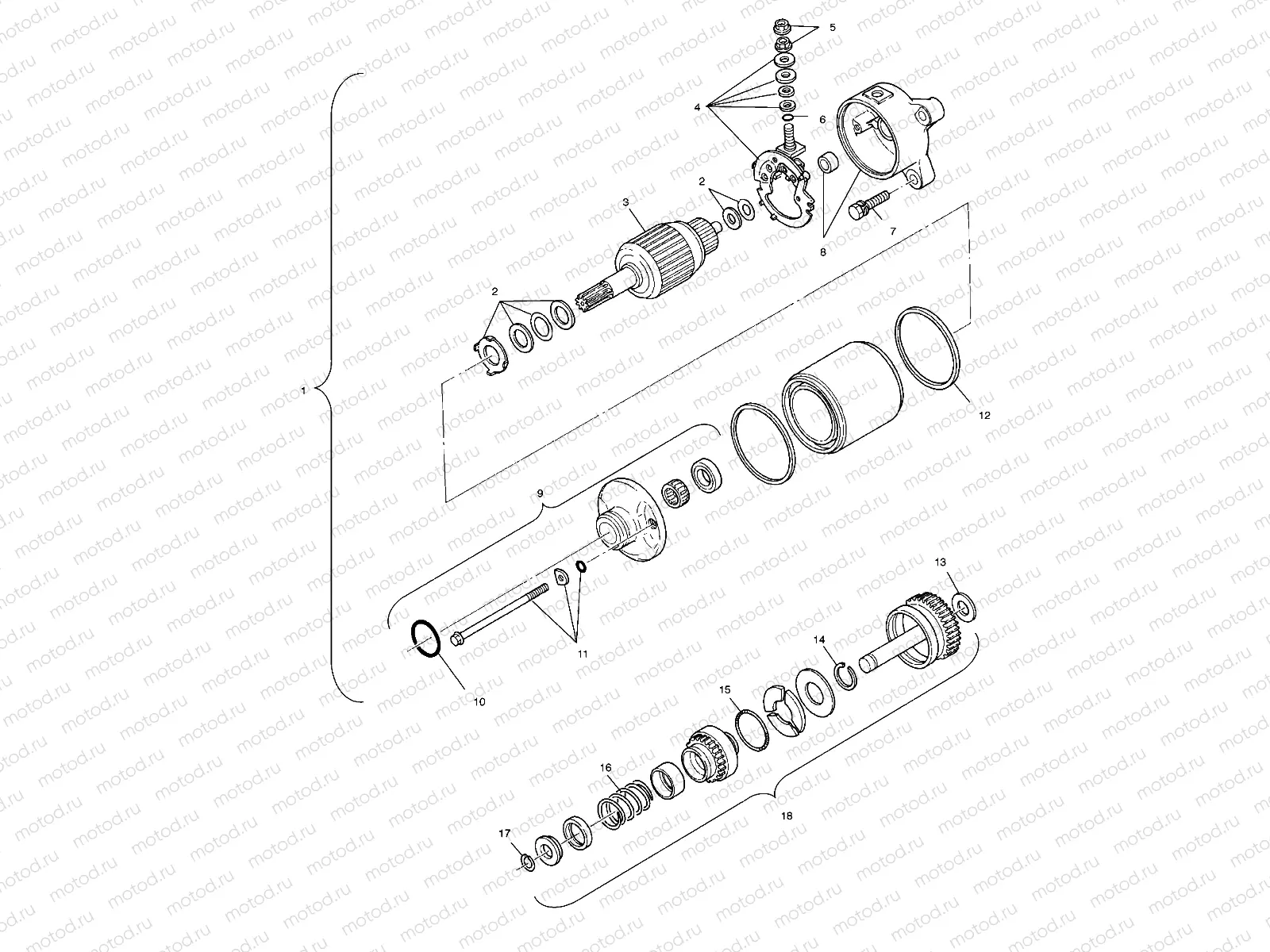 STARTING MOTOR - A99RF50AA (4946494649E007) | STARTING MOTOR - A99RF50AA (4946494649E007)