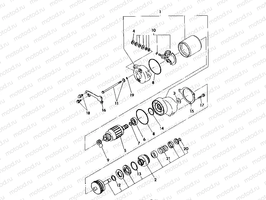 STARTING MOTOR ASSEMBLY 350 4X4 / W928139 (4922832283042A) | STARTING MOTOR ASSEMBLY 350 4X4 / W928139 (4922832283042A)