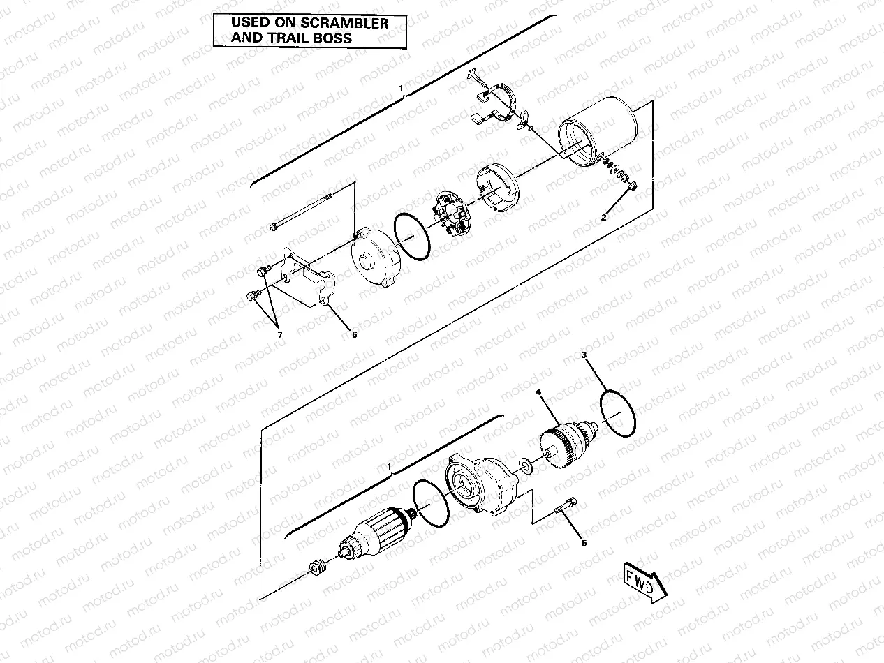 Starting Motor Assembly (4910981098050A) | Starting Motor Assembly (4910981098050A)