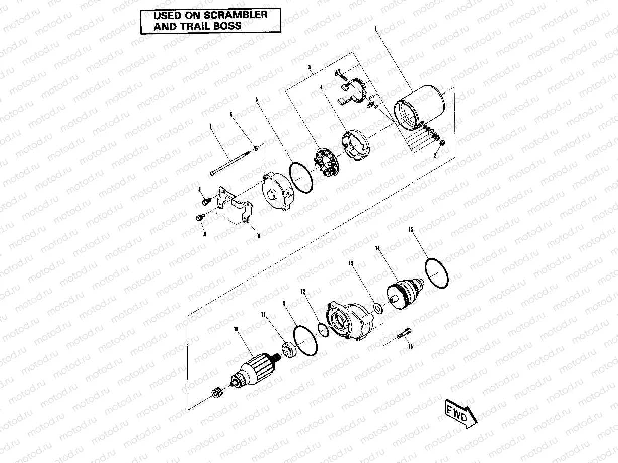 Starting Motor Assembly (4911701170050A) | Starting Motor Assembly (4911701170050A)