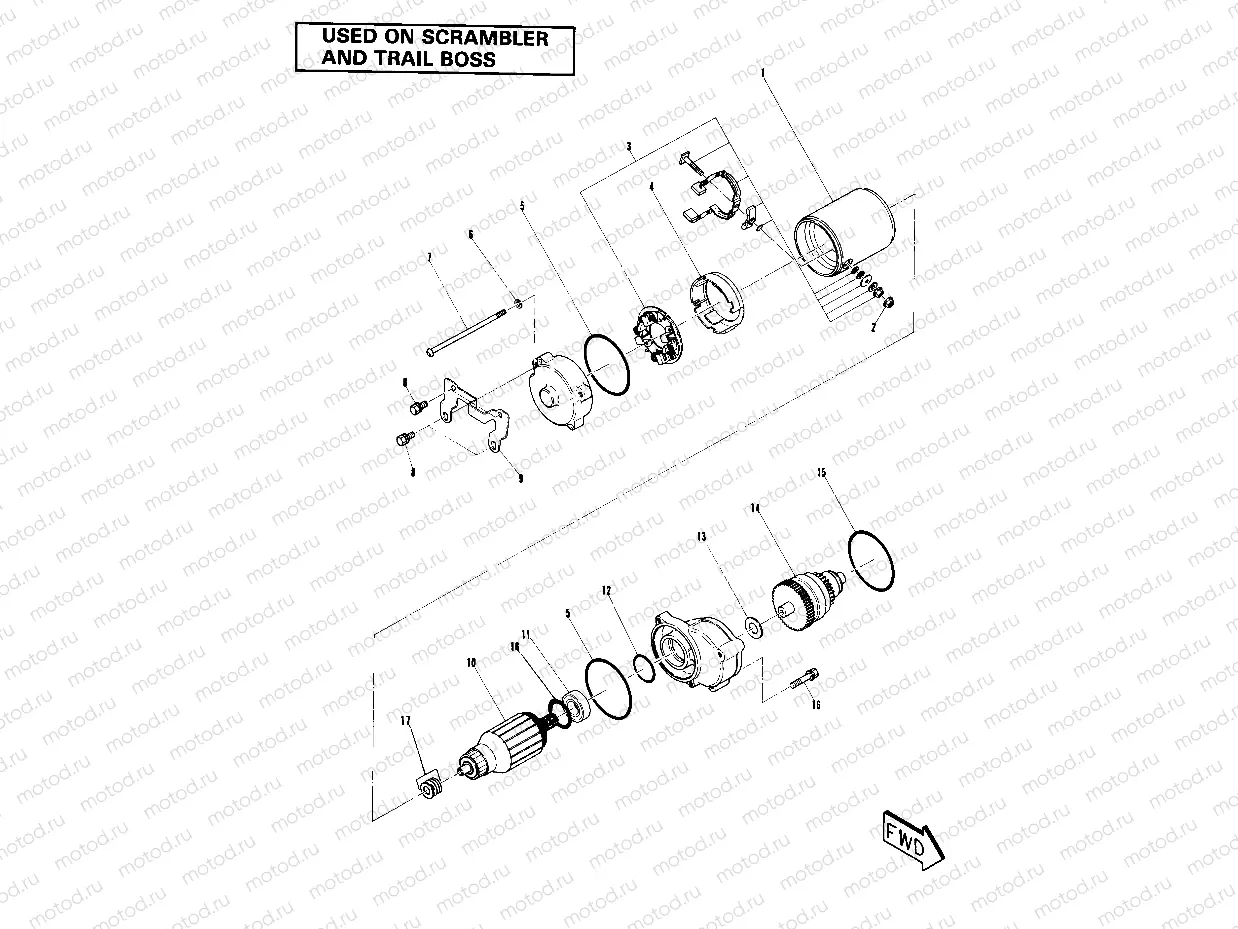 Starting Motor Assembly (4911991199050A) | Starting Motor Assembly (4911991199050A)