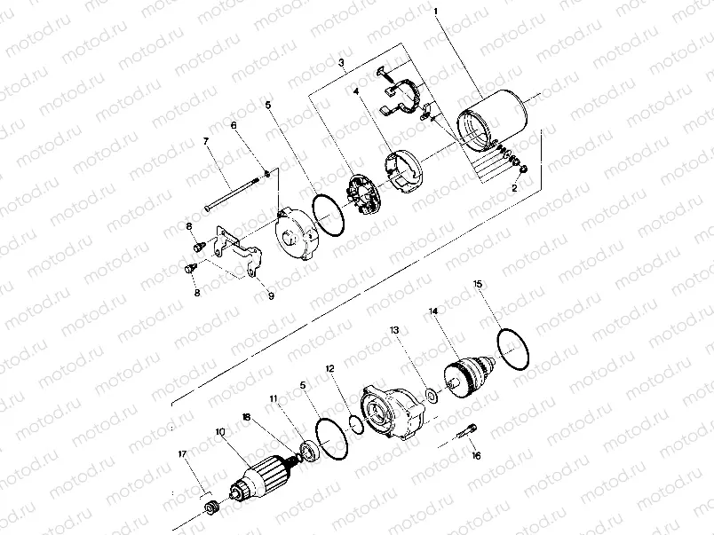 Starting Motor Assembly (4913521352042A) | Starting Motor Assembly (4913521352042A)