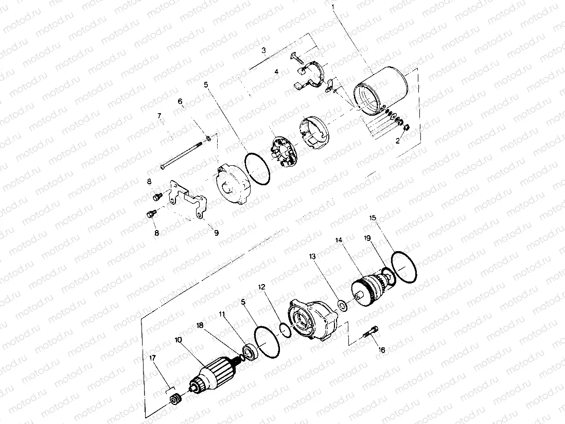 Starting Motor Assembly (49147514750042) | Starting Motor Assembly (49147514750042)