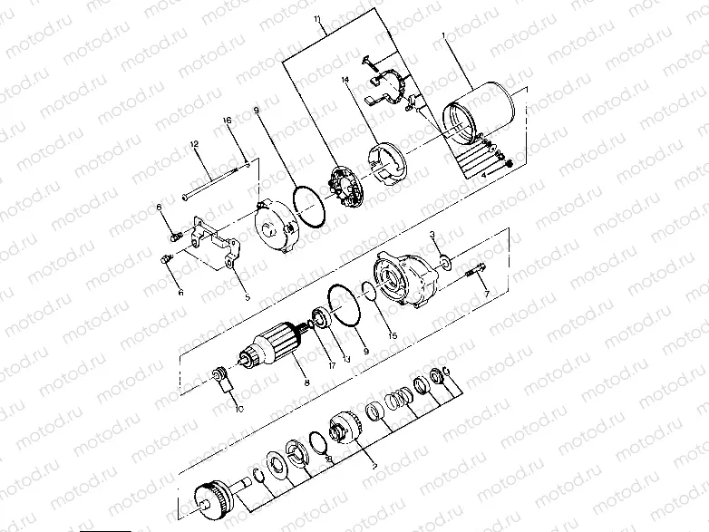 Starting Motor Assembly (4916351635047A) | Starting Motor Assembly (4916351635047A)
