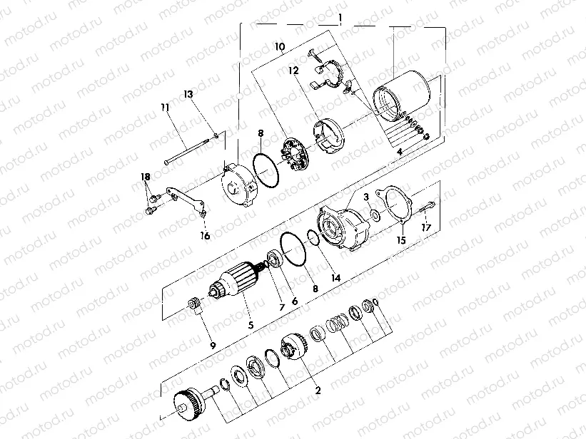 Starting Motor Assembly (4918541854046A) | Starting Motor Assembly (4918541854046A)