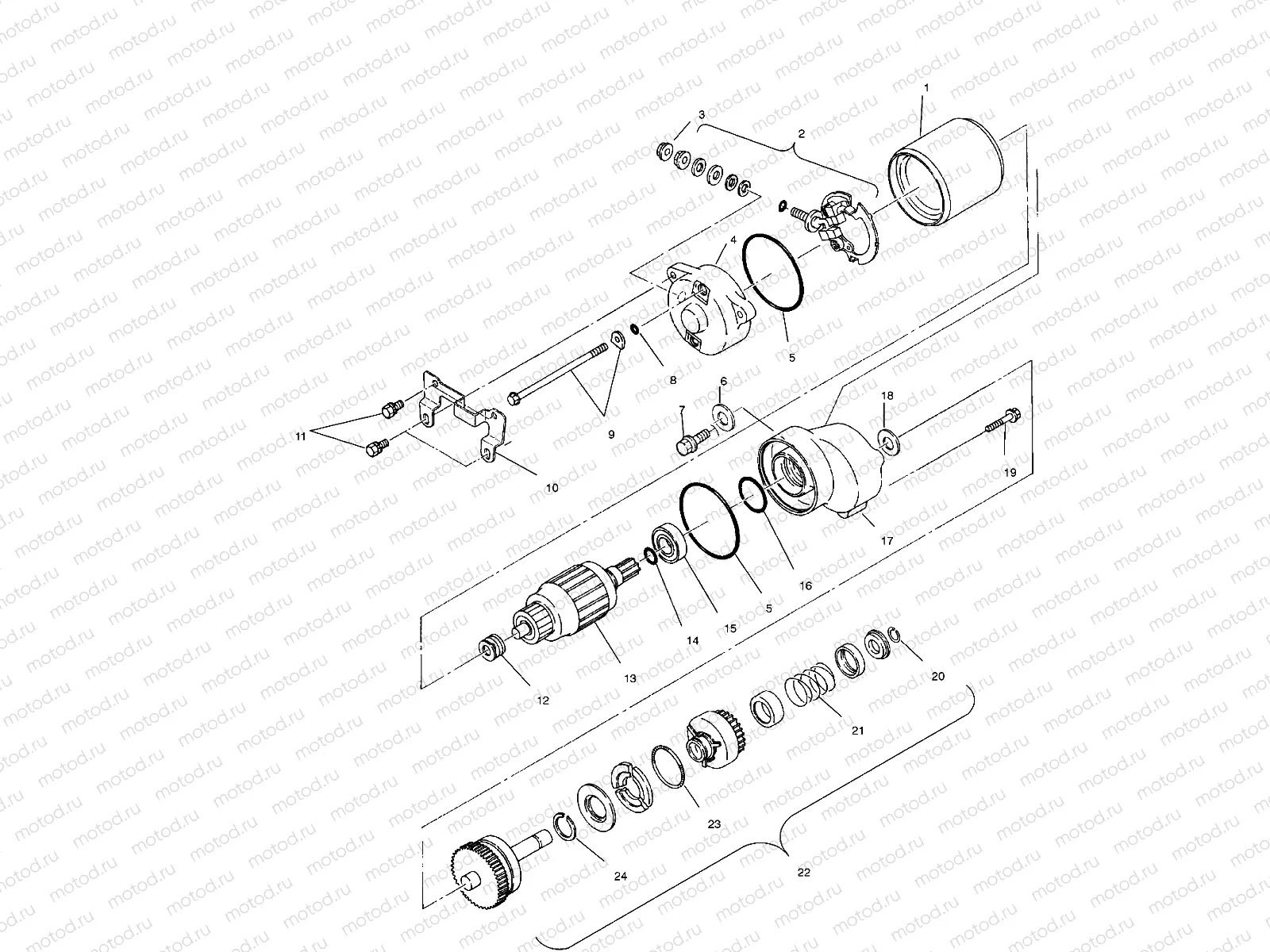 STARTING MOTOR (BLAZER) - W967827 (4935863586D010) | STARTING MOTOR (BLAZER) - W967827 (4935863586D010)