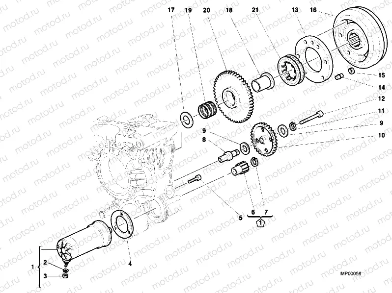 STARTING MOTOR » ELECTRIC STARTER