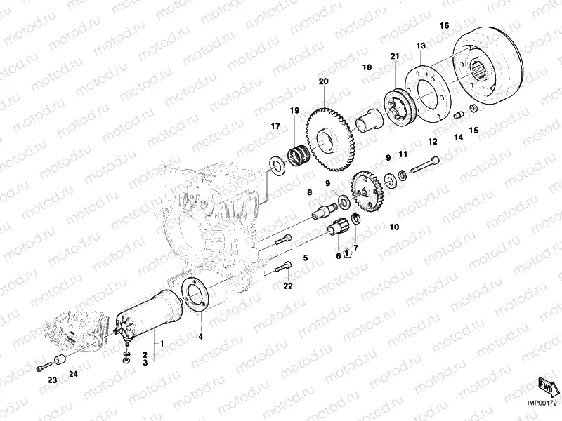 STARTING MOTOR » ELECTRIC STARTER