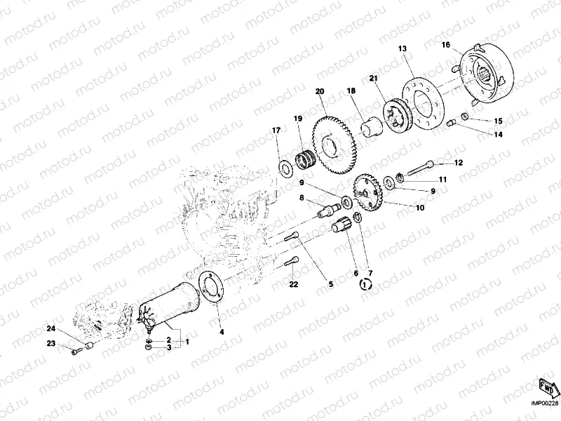 STARTING MOTOR » ELECTRIC STARTER