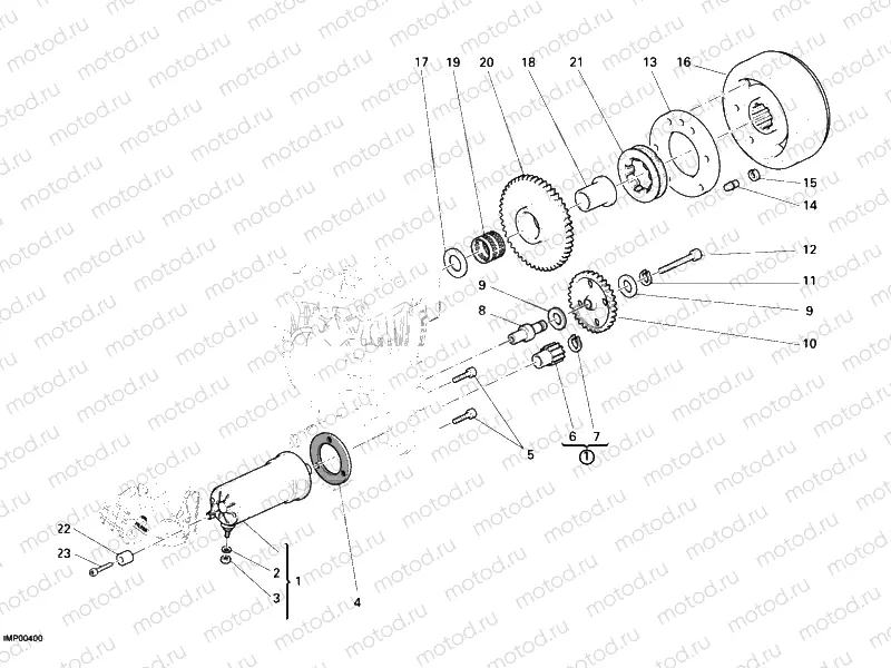 STARTING MOTOR » ELECTRIC STARTER